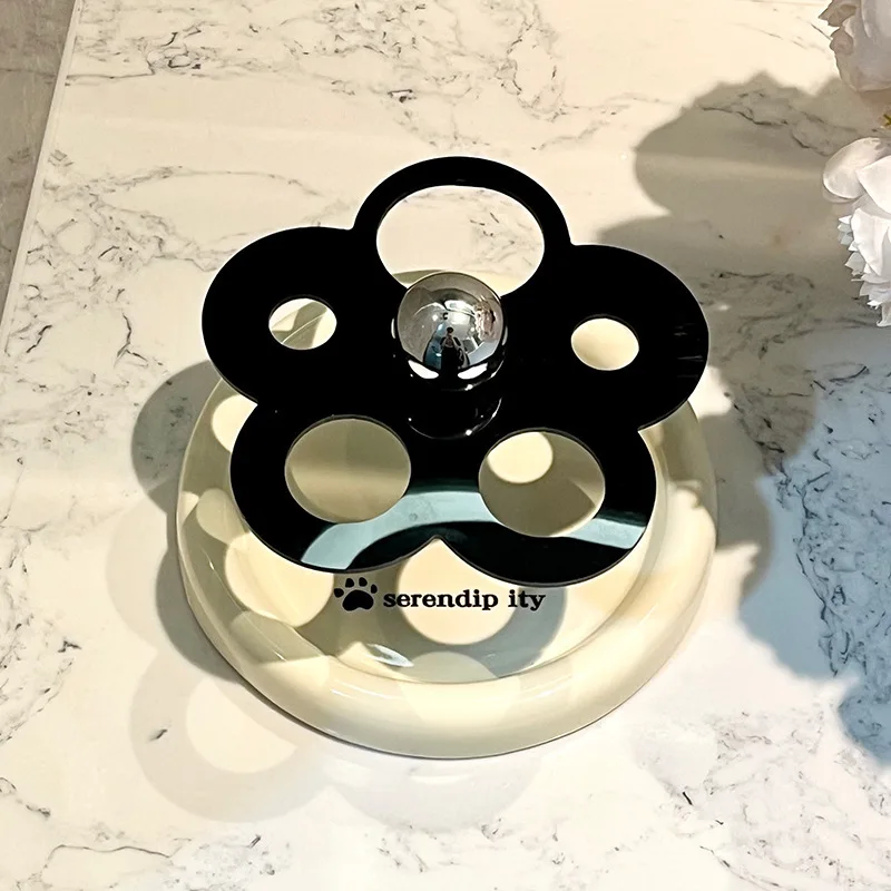 Creative Wer Ceramic Placement Manual Toothbrush Base Makeup Brush Storage Shelf Instagram Holder