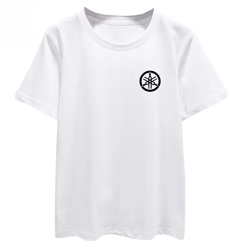 

YAMAHA MOTO Logo Printed T-shirt for Summer New Motorcycle Modification Men's and Women's Plus Size Loose Casual Riding Tops