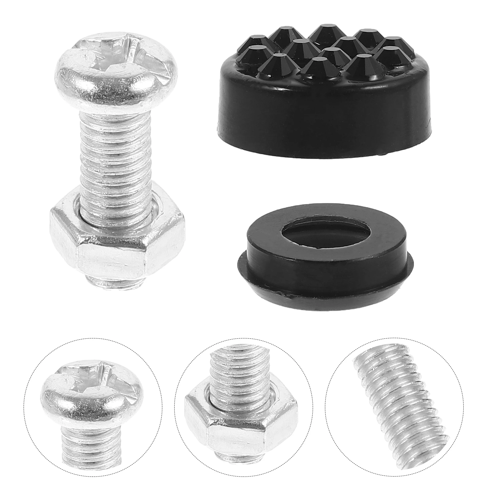 

1Set Anti-Theft License Plate Fasteners Screw Cap Clip Set Universal Car License Plate Frame Mounting Accessories