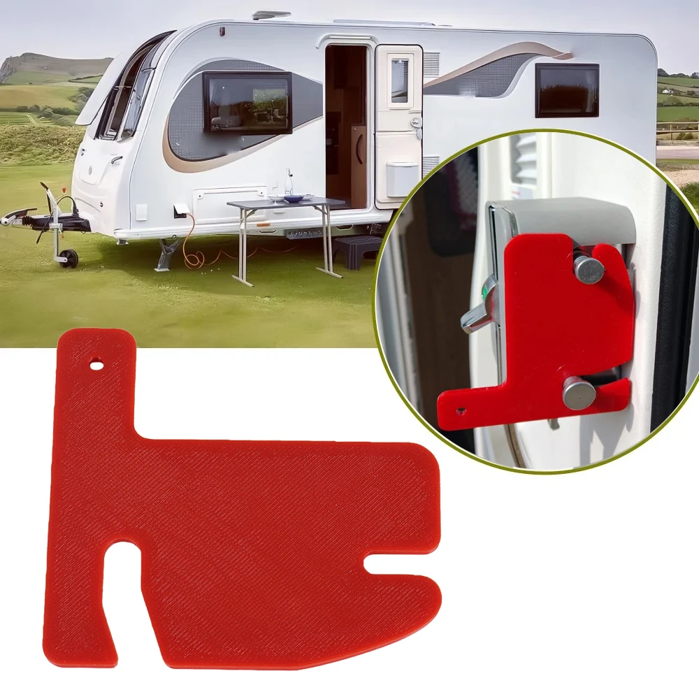 

1 шт., защитный замок для дверей для дома/каравана, тип 1, красный дверной замок для каравана, аксессуары для автодома, запасные аксессуары