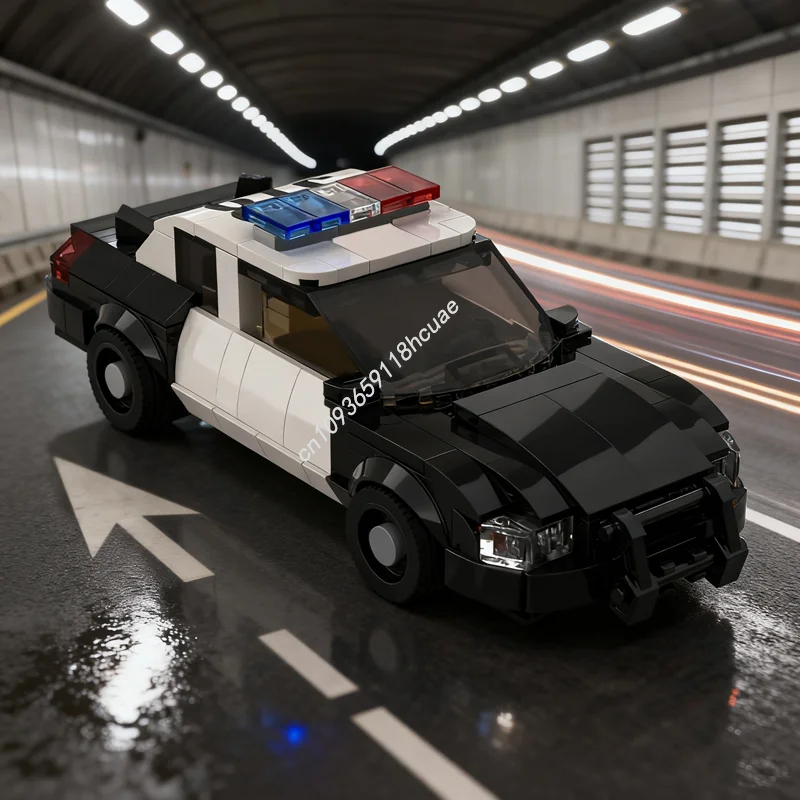 

331 шт. MOC Forded Crown Victoria Police Модель Строительные блоки Строительство Сборка DIY Рождественский подарок Креативные игрушки Идея Кирпич