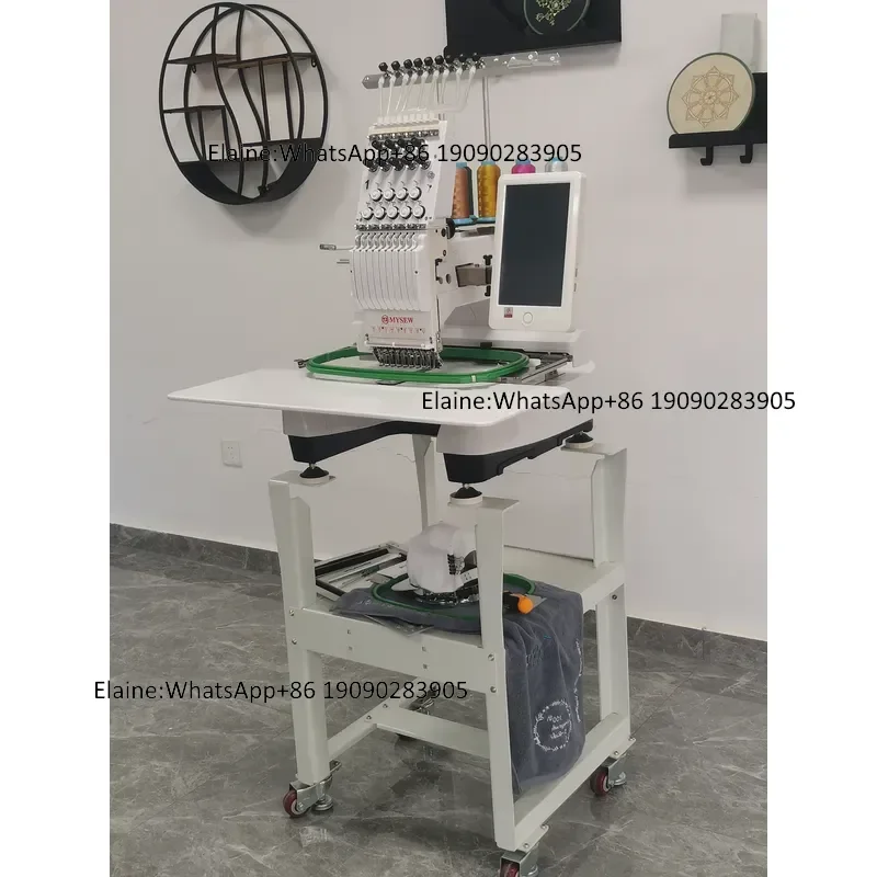 MFS800 MYSEW 9 Needles Single Head Cap Clothes High-Speed Automatic Industrial Computerized Embroidery Machines for Sale