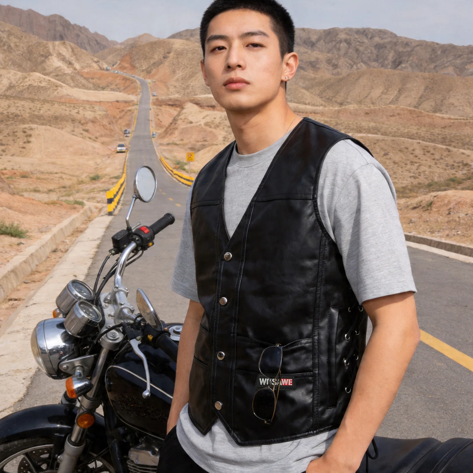 WOSAWE Heren motorfiets biker  - Riding Jacket Leather recensie en prijs