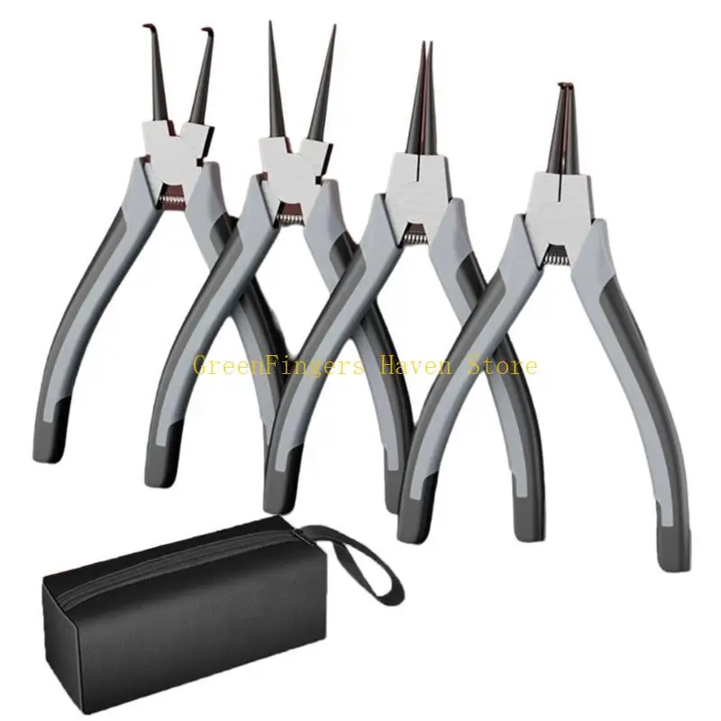 

F68D Rings Pliers, Heavy Duty Internal External Circlip, High Carbon Steel Tool