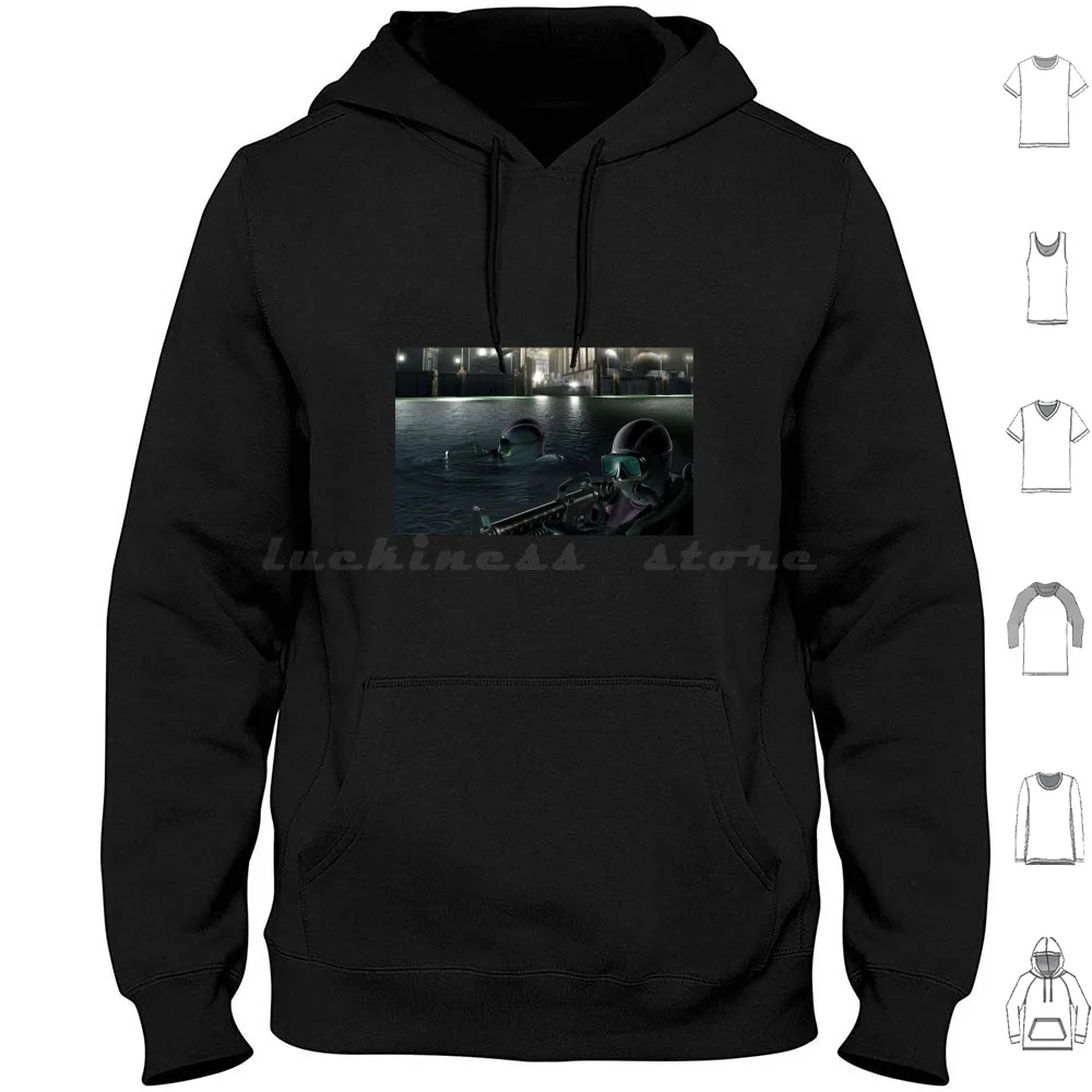 Socom 2 Design Hoodie Cotton Long Sleeve Socom 2 Socom Fps Video Game Game 2 Cl…