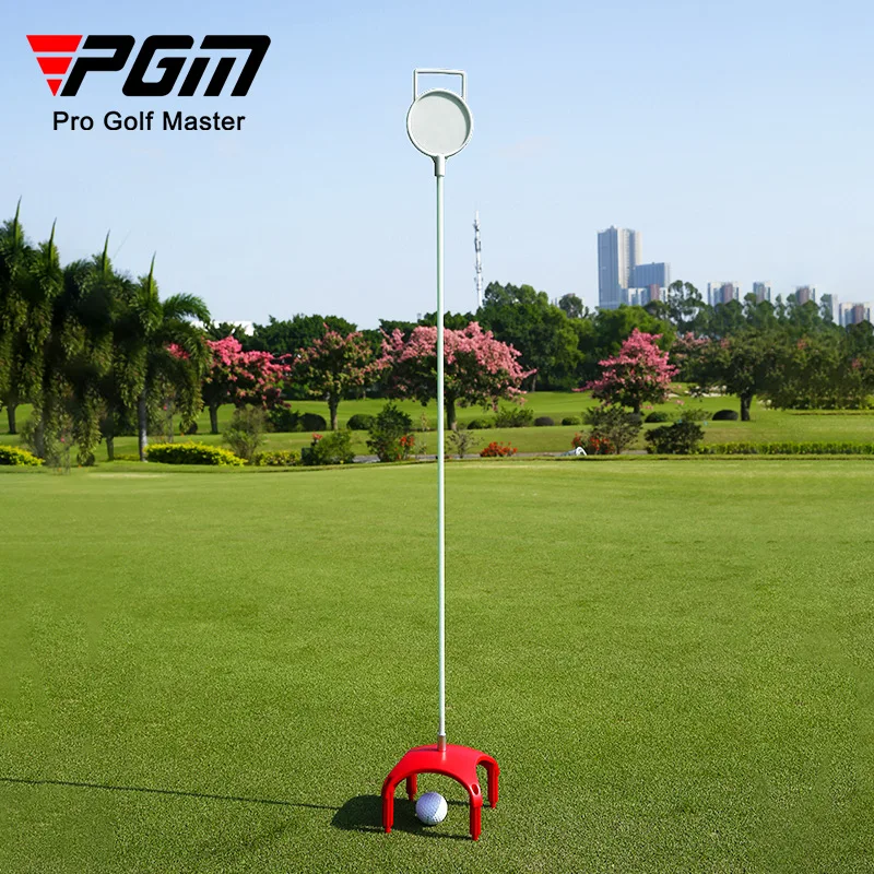 PGM New Golf Green Mobile Portal Hole Cup, Removable Hole Cup with Flagstick for Golf Putting Green Training Layout