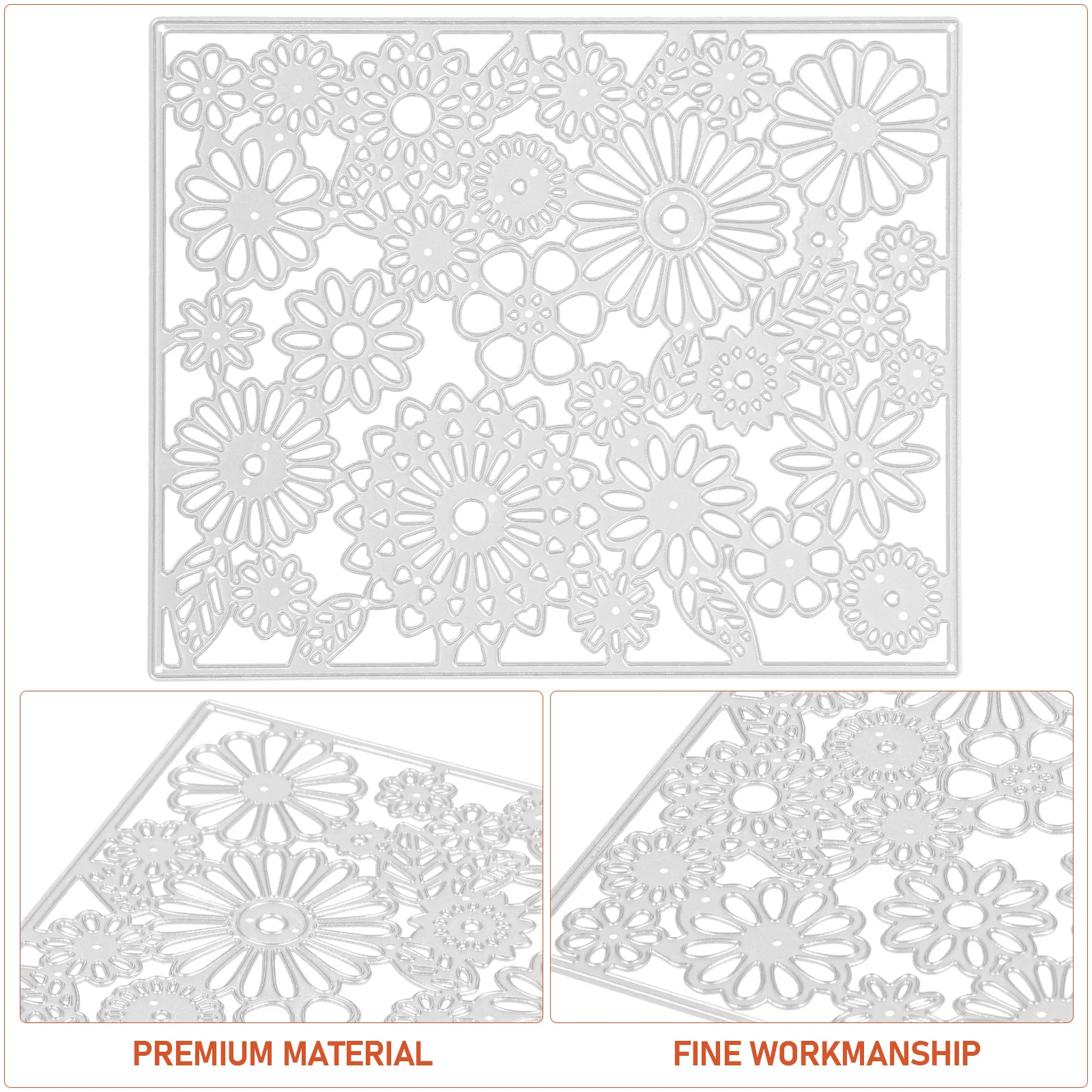 

Flower Design Diy Scrapbooking Cutting Die Metal Craft Stencil For Photo Album Home Decor Wedding Kids Party Tools Durable