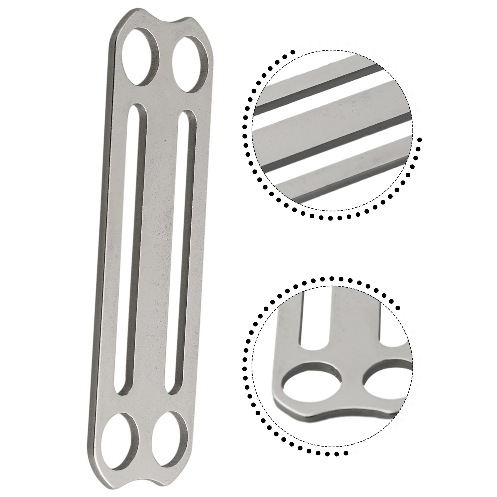 Stainless Steel Weight Belt Slide Keeper Diving Ring Slide Buckle Slide Keeper Webbing Harness Retainer Stopper Diving Accessory