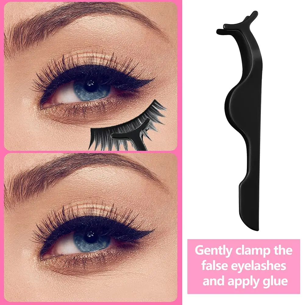 Pincettes d'extension de cils en plastique, brosse à Mascara jetable, baguettes applicatrices, bandes de cils respirantes