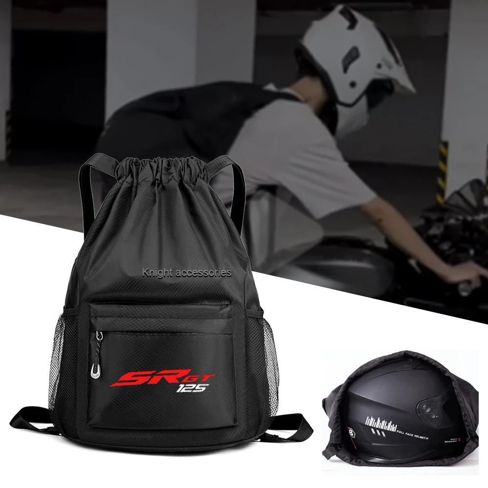 For Aprilia SR GT 125 SRGT125 SRGT 125 Rider Backpack Motorcycle Helmet Bag Travel Multi-function Waterproof Bag SR GT 125