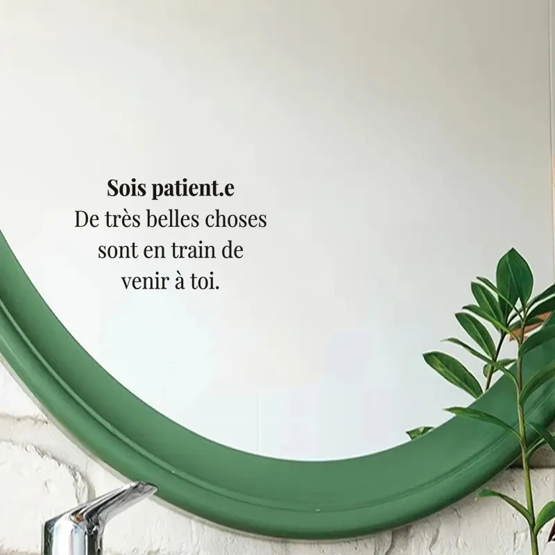 Stay Patient, Great Things Are Coming Towards You, Mirror Makeup Mirror Stickers, Car Sticker, Car Window Decoration