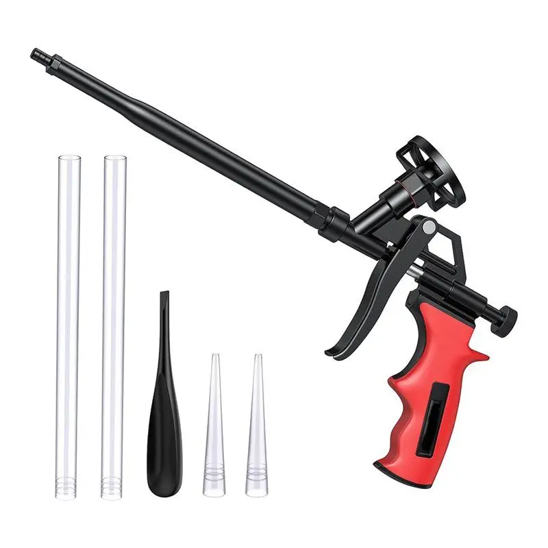 AEE2-Foam Gun, Professional Foaming Gun Heavy Duty PU Expanding Foam Gun Caulking Gun Spray Application Applicator