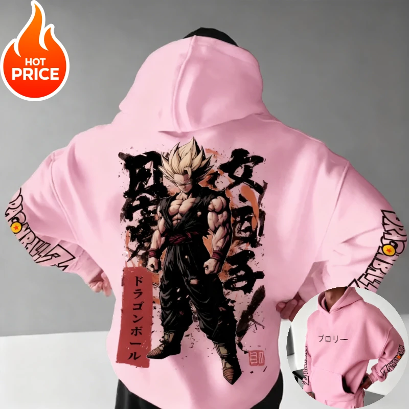 Son Goku Dragon Ball Super Saiyan Harajuku Streetwear hommes sweat à capuche Vintage hiver femmes surdimensionné sweat à capuche à manches longues