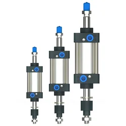 SCJ Standard Cylinder SC32/40/50/63/80/125mm Bore Air Pneumatic Cylinder Tools Big Thrust Piston 25/50/75/100/200/500mm Stroke