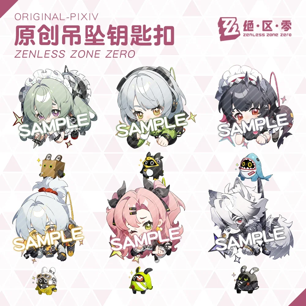 

anime Zenless Zone Zero Nekomiya Mana Hoshimi Miyabi Acrylic Samdwich Keychain Keyring Key Chain Bags Pendant Adorn Xmas Gifts