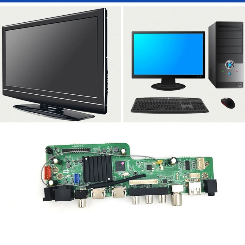 2022 New MS368V3.0 Quad Core Web Television Motherboard with Remote Control Driver Board