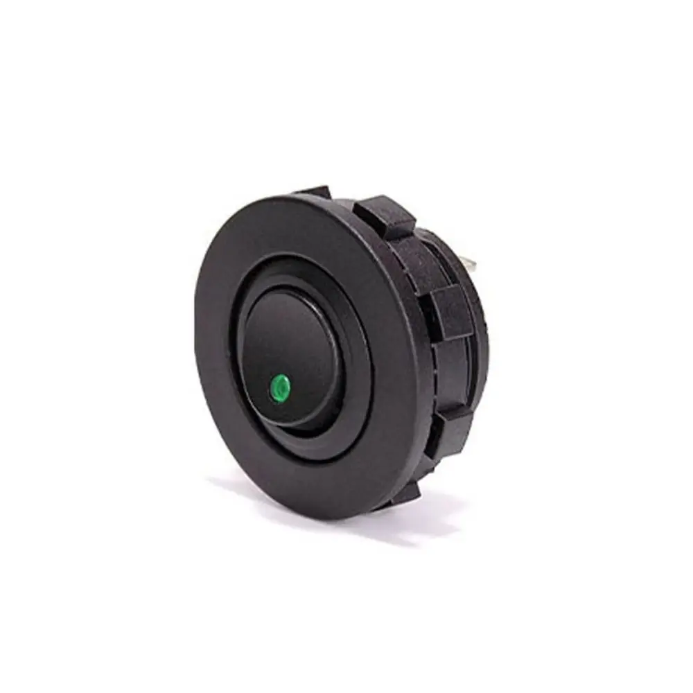 Auto Accessories 12V 20A/24V 10A Round Rocker Toggle 3 Pin SPST ON/OFF Switch LED Indicator Switch for Car Boat Truck