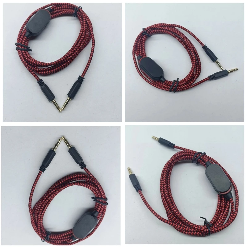 Headsets Cable for Alien-ware AW310H AW510H Headphone Cord for Enhances Gaming Sound Experience,Durability Nylon Braide Wire