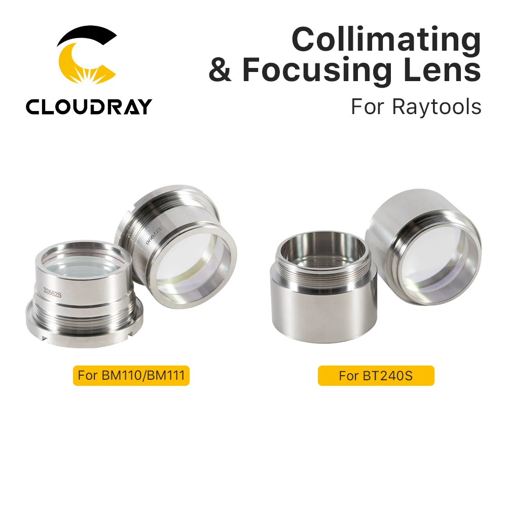 Cloudray Original Focus & Collimating Lens with Tube for BM110/BM110/BT240S Cutting Head