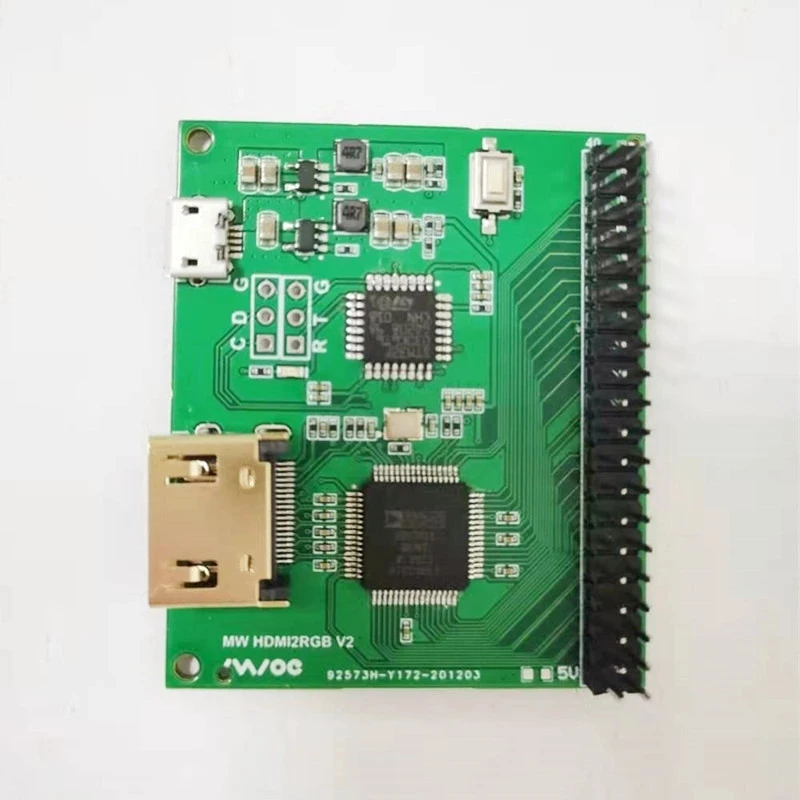 Imagem -02 - Placa de Desenvolvimento Hdmi para Rgb888 Bt656 Bt1120 Driver de Tela de Torta de Framboesa Adv7611