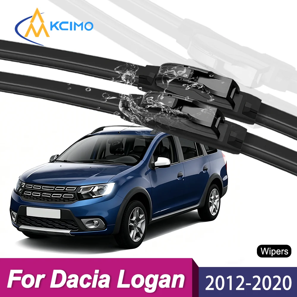 Upgrade Your Wiper System 2PCS Premium All-Season Blades For Dacia Logan L52/K52 2012-2020 Long-Lasting Clear Vision Guaranteed