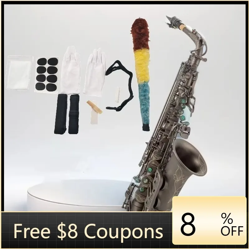 

STLF Matte Polished D-flat Major Saxophone Hand Carved Saxophone Hamelen Professional Band