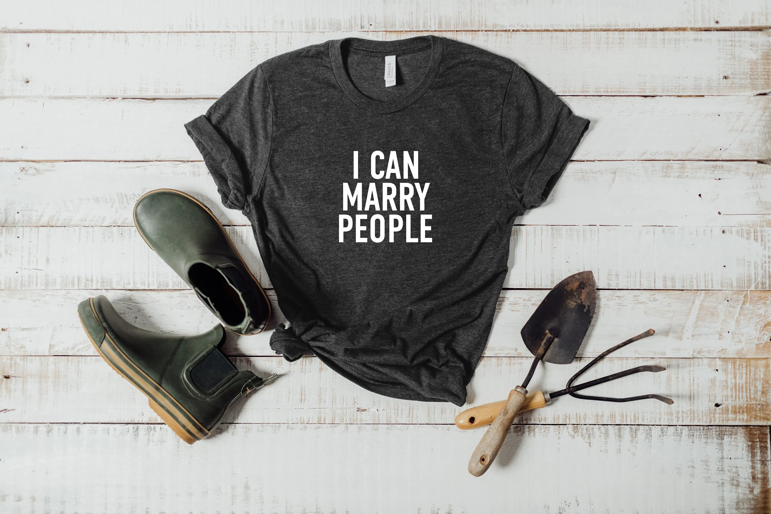 I Can Marry People T Shirt Wedding Minister Official Officiant Marriage