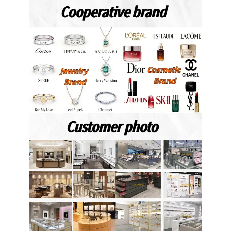 custom.Custom Modern Luxury Tiered Stainless Steel Heavy Duty Makeup Shelf Display High Gloss White Wall-Mou