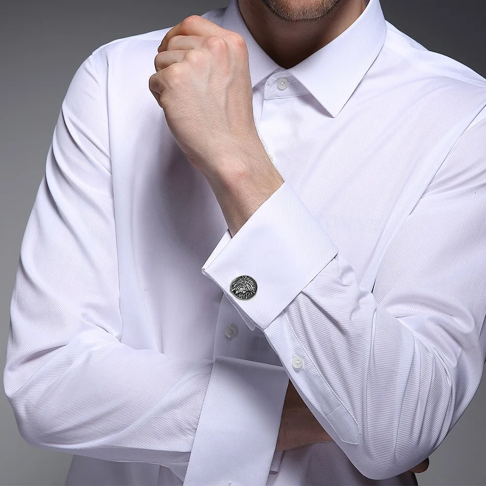 Vintage Wolf Head Jesus Personality Style Cufflinks Trendy Men's Party Performance Clothes Jewelry Accessories Friend Gifts