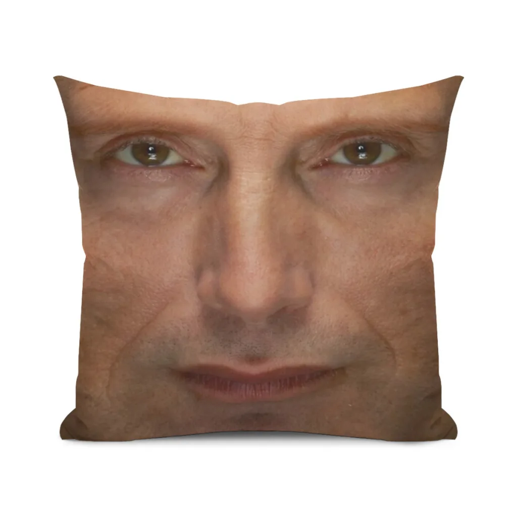 

Mads Mikkelsen Face Throw Pillow Pillowcase Cushions Cover Cushions Home Decoration Pillows For Sofa