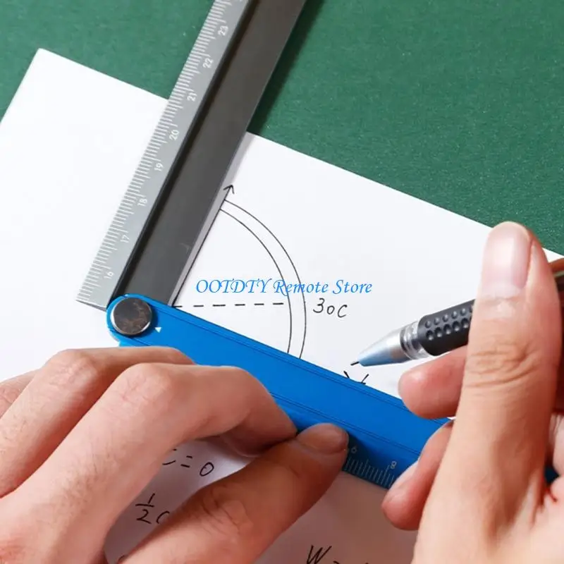  Folding Aluminum Alloy Ruler For Office Classroom Engineering Drafting