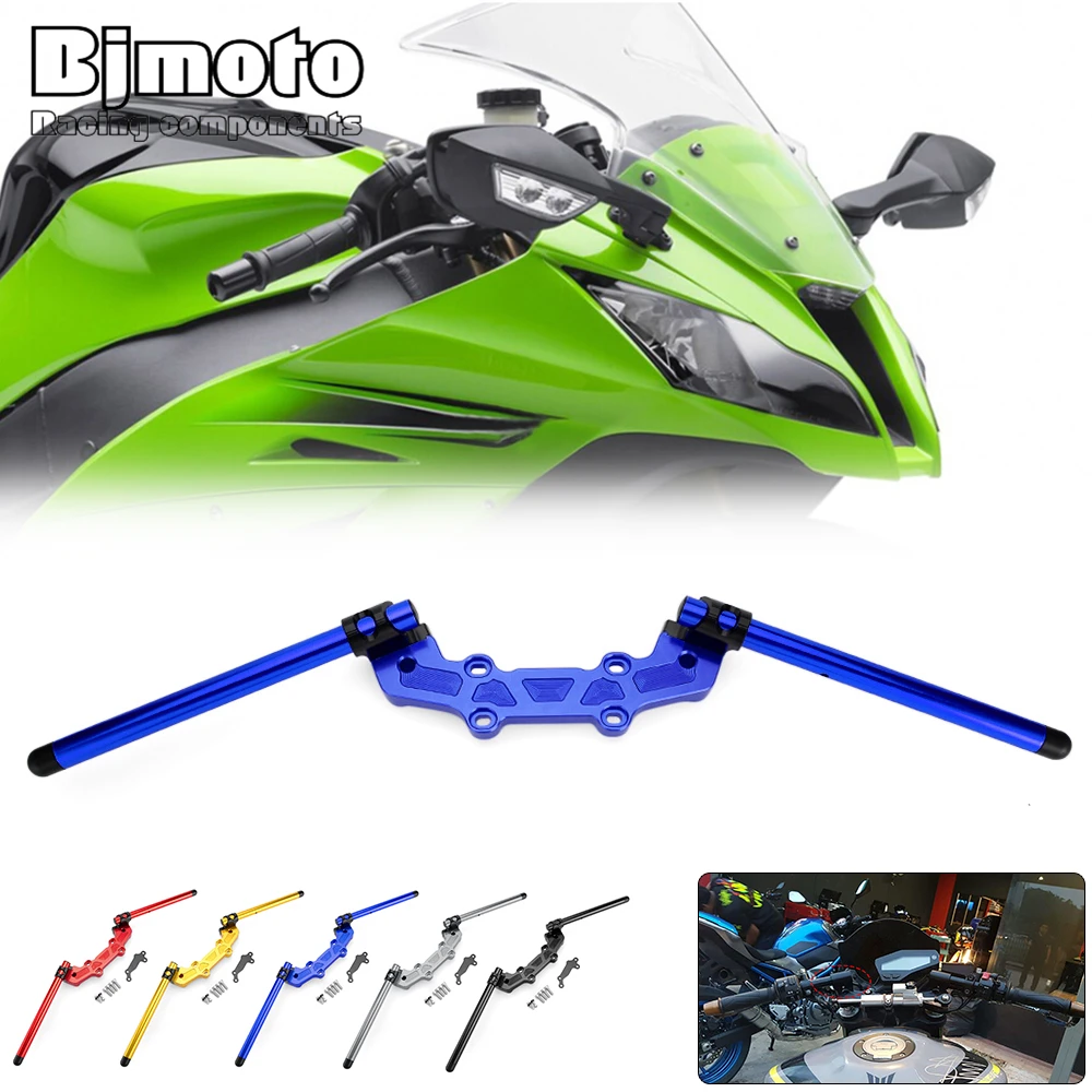 

Motorcycle Adjustable Clip-On Adapter Plate Handlebars Set For Yamaha MT09 MT-09 MT 09 FZ09 FZ-09 FZ 09 2013-2019 2014 2015 2016
