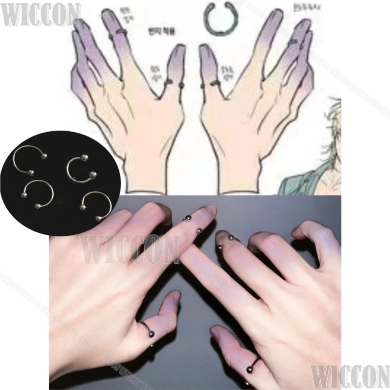 Luka Luca Anime Alien Stage R7 Cosplay Prop Peruka Krótkie Złote Kręcone Włosy Pierścień Złote Rzęsy Halloween Odgrywanie Ról Mężczyźni Dostosowane