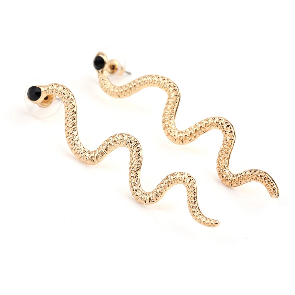

1Pair Snake Earrings Silver Long Durable Fashion Jewelry Gift Unique Present for Women Women Earrings Silver Eardrop