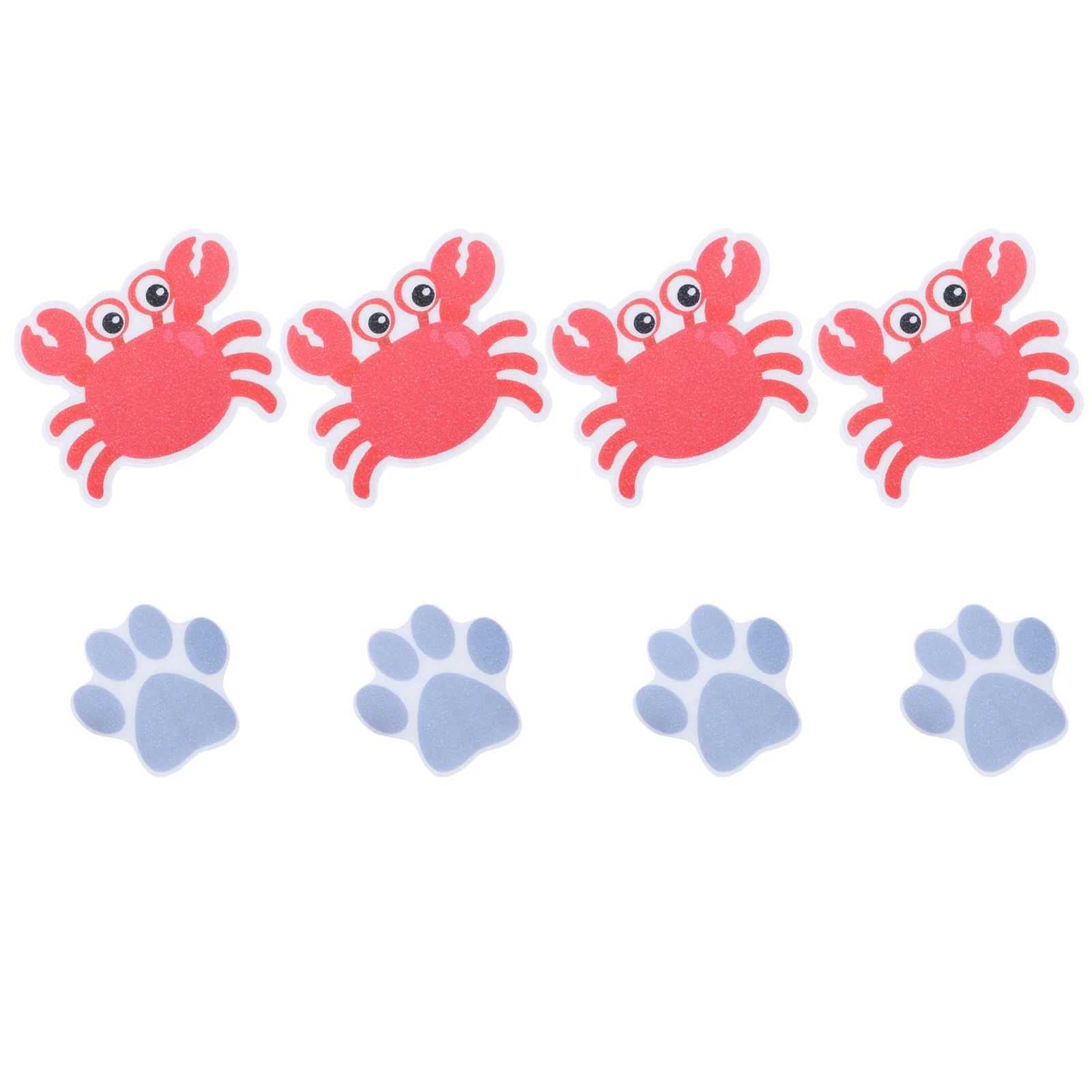 

8Pcs Bathtub Anti-Slip Stickers Peva Frosted Cartoon Design Self-Adhesive Decals for Bathroom Shower Kitchen Pool Stair Tiles