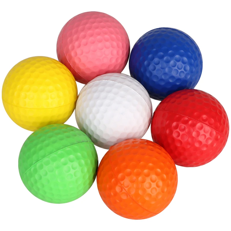 10Pcs/lot Golf PU Foam balls Golf Practice Balls Sponge Elastic Indoor Outdoor Practice Training