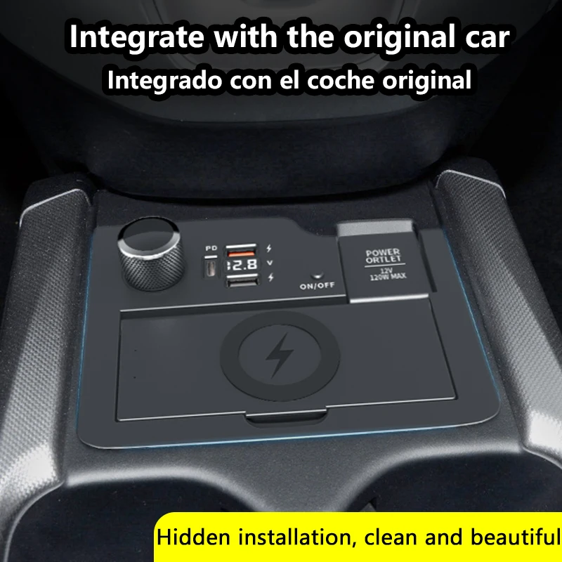 Cargador inalámbrico para coche, dispositivo de carga rápida PD QC 2017 para iPhone, Xiaomi, HUAWEI, Honda CRV 2020-3,0, 15W