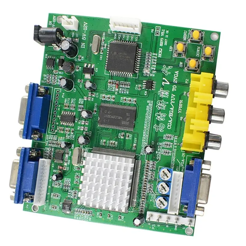 B03B-RGB/CGA EGA/YUV To VGA HD Video Converter Board Hot Green Board HD9800/GBS8200 Arcade Game Decoding Device