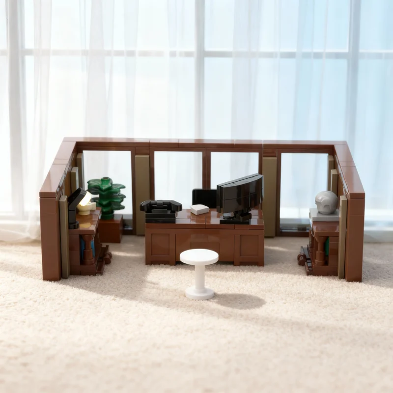 

Набор строительных блоков MOC «Офис руководителя» (286 деталей) — модель городского здания, рождественский подарок, конструктор, креативная идея для самостоятельной сборки