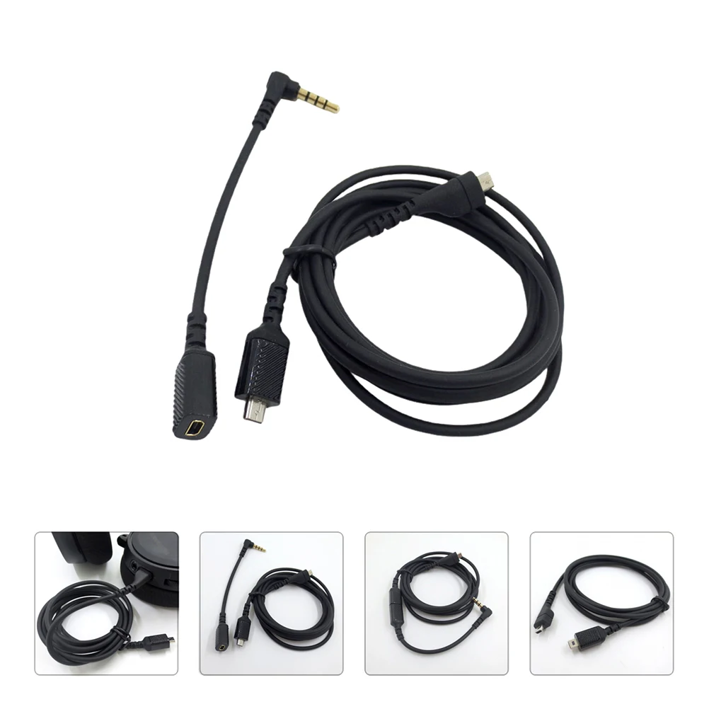 

Replacement Audio Cable Sound Card Connection Headphone Cord Microphone Headset Conversion