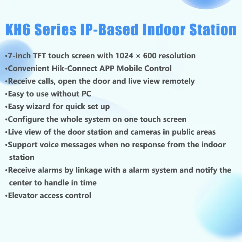 HIKVISION DS-KIS603-P(C)  IP Video Intercom Kit 2MP POE IP65 Built-in card reader module APP Mobile Control