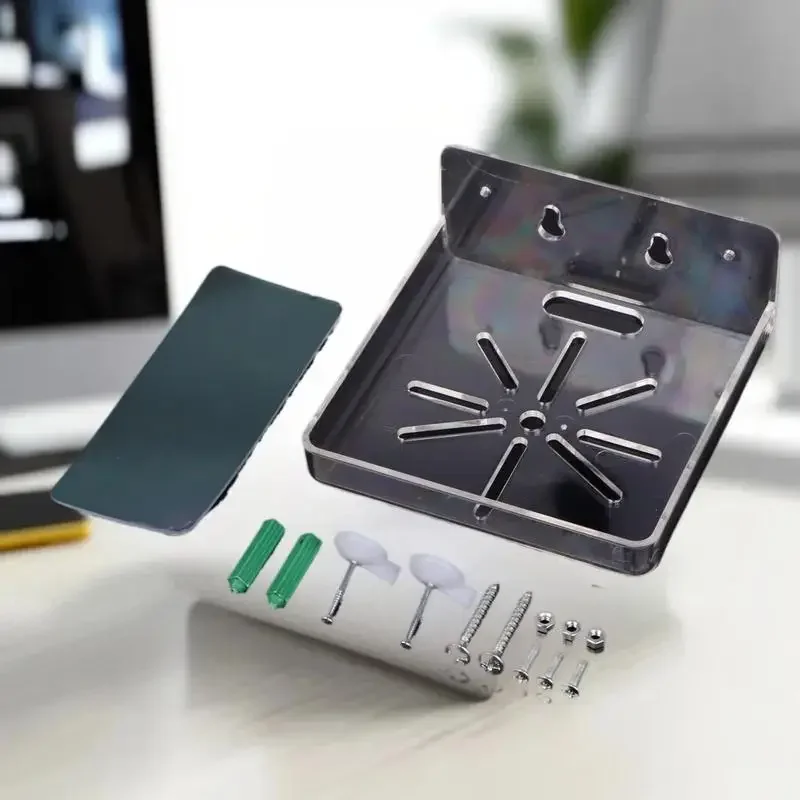 Supporto per montaggio a parete in acrilico per mini telecamera di sicurezza CCTV - Supporto adesivo senza trapano