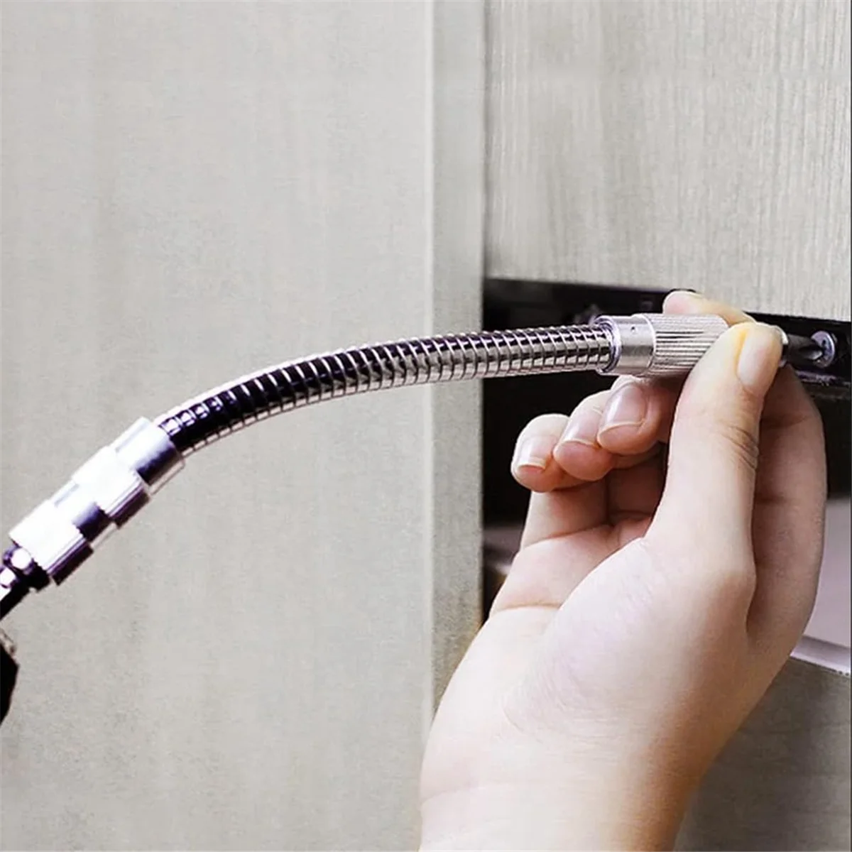 Hexagonal Metal Flex Universal Extension Bit Holder, Flexible Drill Bit Extension, (4 PCS, 4-Color)