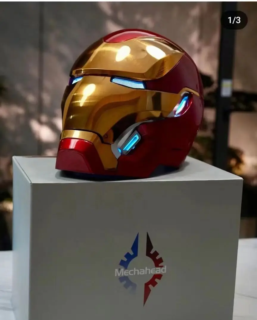 

Original Rc Marvel Iron Man Mk50 1:1 Wearable Helmet Voice-activated Deformation Around Figures Animation Derivatives Model Toy