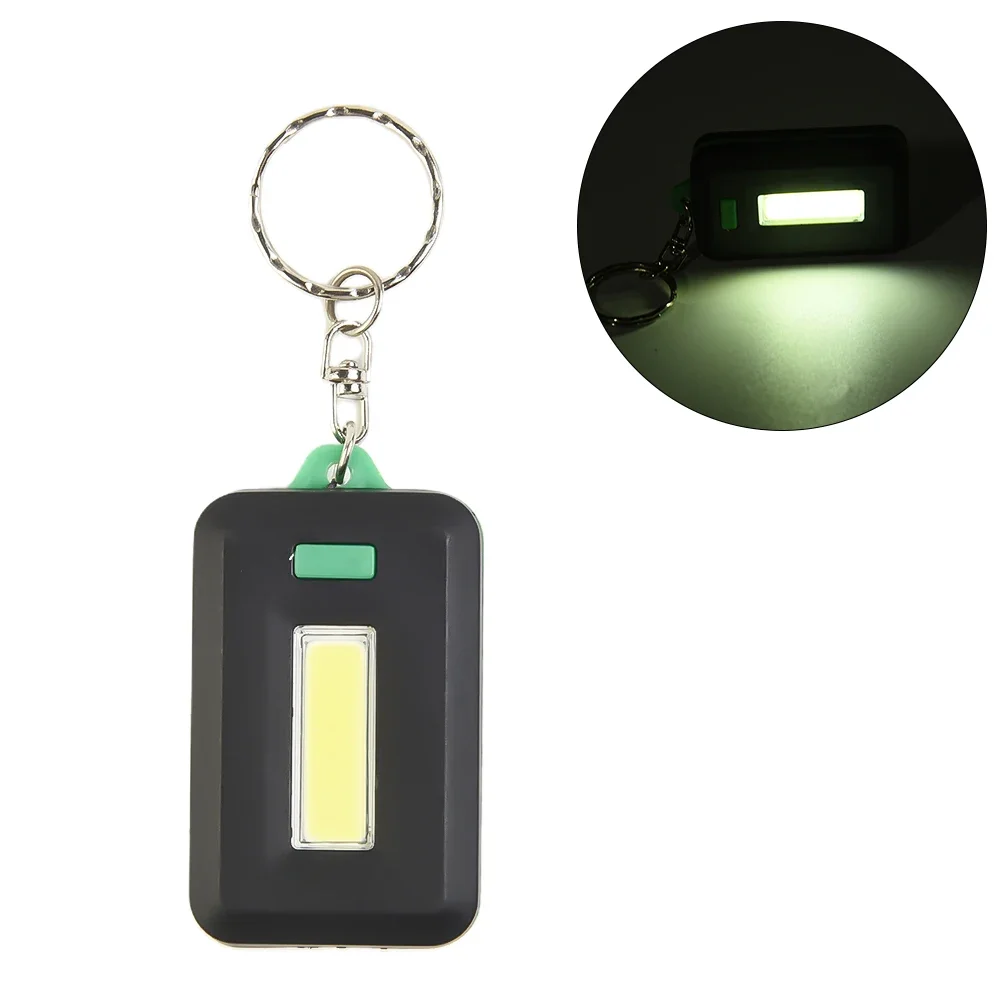 For LED Bright Torch Keychain Flashlight Camping Night Walking 3 Light Modes Bright Easy To Operate Mountaineering