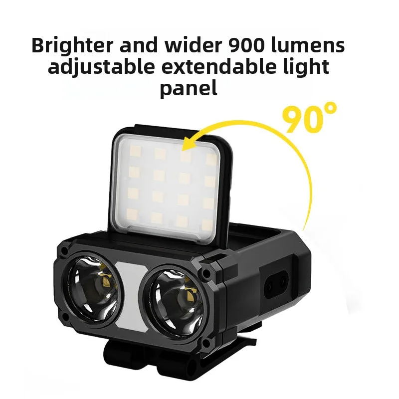 

6-in-1 Hat Clip Light - Motion Sensor Headlamp with Red Light for Fishing & Outdoor