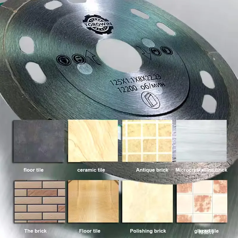 1PC125mm Diamond Saw Blade Dry Cutting Metal Brazing Disc Hot Pressing Angle Grinder Disk Cut Off Wheel Tool For Stone Tile Wall