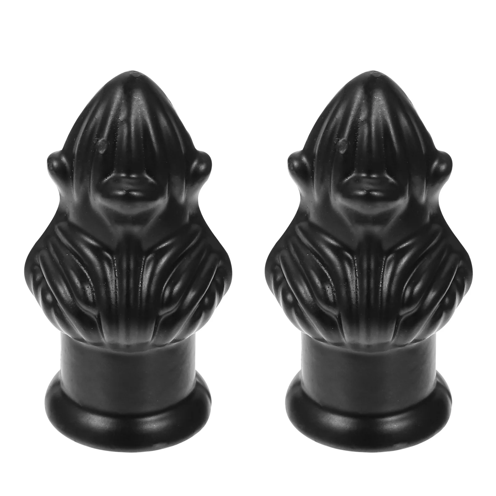 

2PCS Horn Frame Decorative Lamp Finials Black Table Knobs Screw Accessories for Floor Table Lamps Modern Lampshade Caps