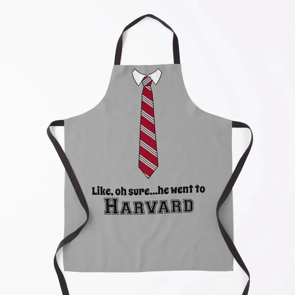 

He was wearing my tie! Apron professional kitchen Camping for women with pocket Kitchen Items Apron