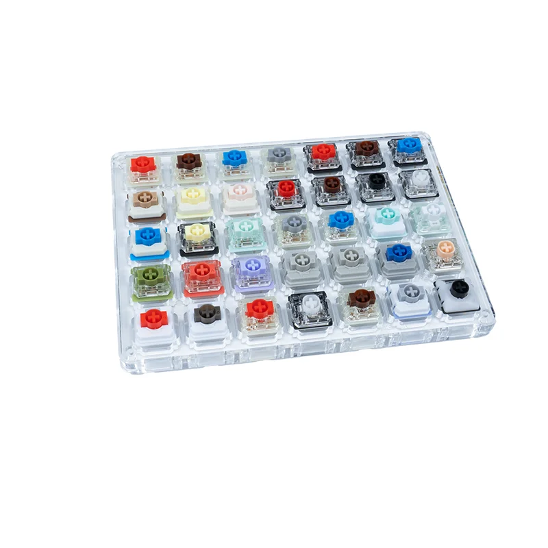 GATERON Low Profile Mechanical Magnetic Switch Tester 35 Samples Customized For DYI Hot Swap LP Mechanical Magnetic Keyboard